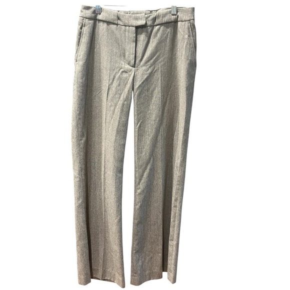 HENNES Gray Wool Blend Pinstripe‎ Trousers | Size 38 (US 8) Vintage - Picture 1 of 10